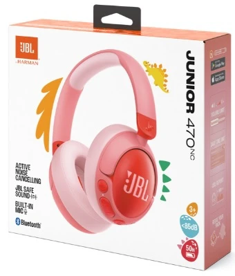 سماعات رأس JBL Junior 470NC للأطفال: صوت آمن، إلغاء الضوضاء، بطارية 50 ساعة - جي بي ال - Image 2