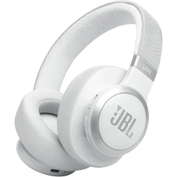 سماعات رأس لاسلكية JBL Live 770NC بيضاء: إلغاء الضوضاء، بطارية طويلة