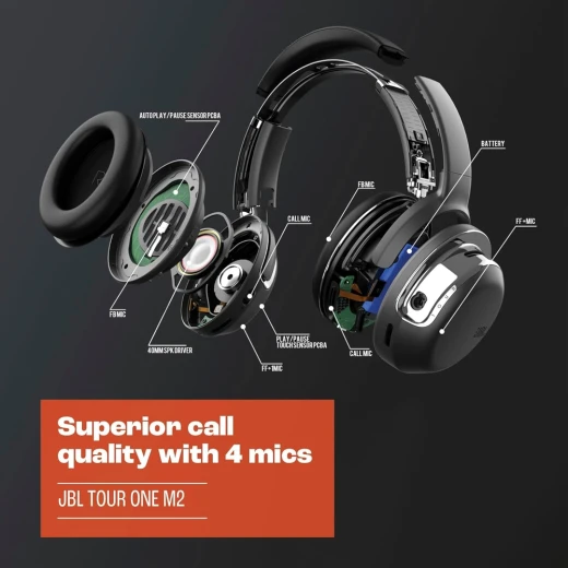 سماعات JBL Tour One M2 فوق الأذن لإلغاء الضوضاء - أسود - جي بي ال - Image 3