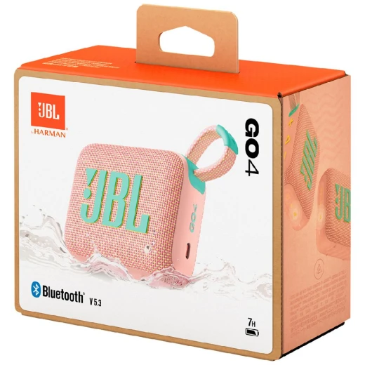 مكبر صوت JBL GO 4 وردي محمول بتقنية البلوتوث - مقاوم للماء وصوت احترافي - جي بي ال - Image 2
