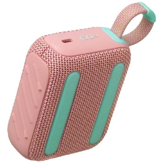 مكبر صوت JBL GO 4 وردي محمول بتقنية البلوتوث - مقاوم للماء وصوت احترافي - جي بي ال - Image 4