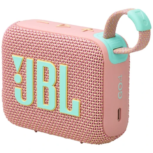مكبر صوت JBL GO 4 وردي محمول بتقنية البلوتوث - مقاوم للماء وصوت احترافي مكبر صوت JBL GO 4 وردي محمول بتقنية البلوتوث - مقاوم للماء وصوت احترافي