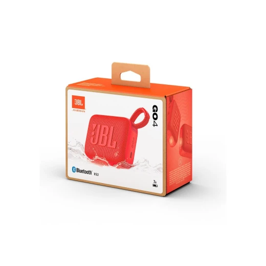 مكبر صوت بلوتوث JBL Go 4 أحمر محمول - تصميم مدمج، صوت قوي - جي بي ال - Image 4