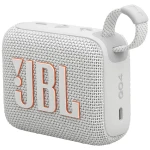 مكبر صوت JBL Go 4 بلوتوث فائق الحمل - أبيض، مقاوم للماء - جي بي ال