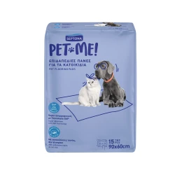 حفاضات أرضية Septona Pet Me للحيوانات الأليفة 90x60 سم 15 قطعة