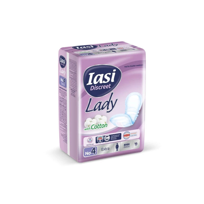 IASI Discreet Lady Extra Absorbent Pads for Urinary Leaks 16 Units - iasi Pants