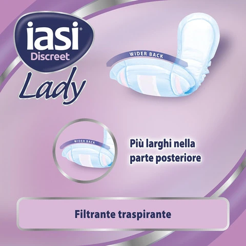IASI Discreet Lady XL Pads for Urinary Leaks 10 Units - iasi Pants - Image 2