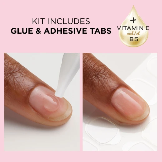 Sally Hansen Get Mod Press On Nails Square Shape Manicure Kit for Trendy Nail Art - Sally Hansen - Image 6