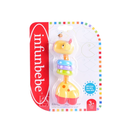 عضاضة حلقة الزرافة من Infunbebe - تخفيف آلام التسنين للطفل ولعبة حسية - انفنبيبي - Image 4