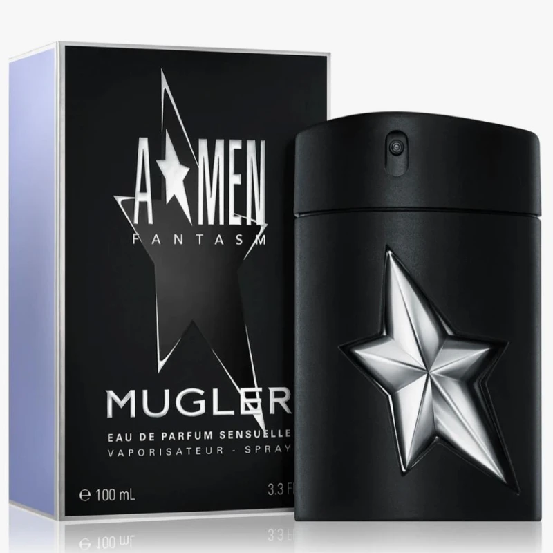 موغلر ايه*من فانتازم ماء عطر 100 مل للرجال: عطر العنبر والجورماند مع رائحة تدوم طويلاً - موغلر