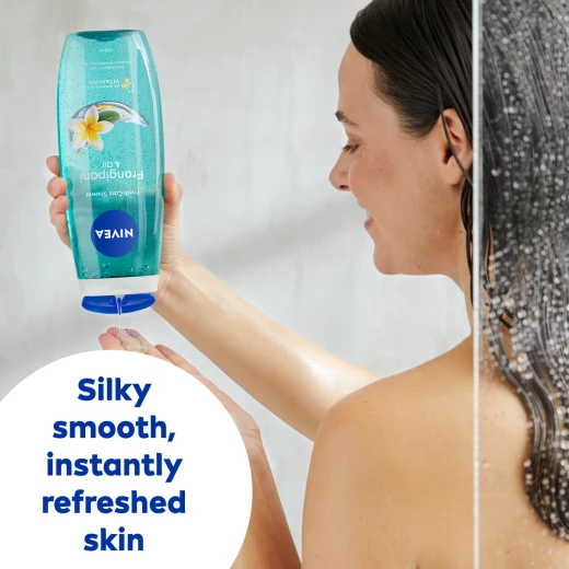 Nivea Frangipani Oil Shower Gel 500ml - Gently Cleanses & Hydrates Skin for a Soft, Refreshing Feel - Nivea - Image 10
