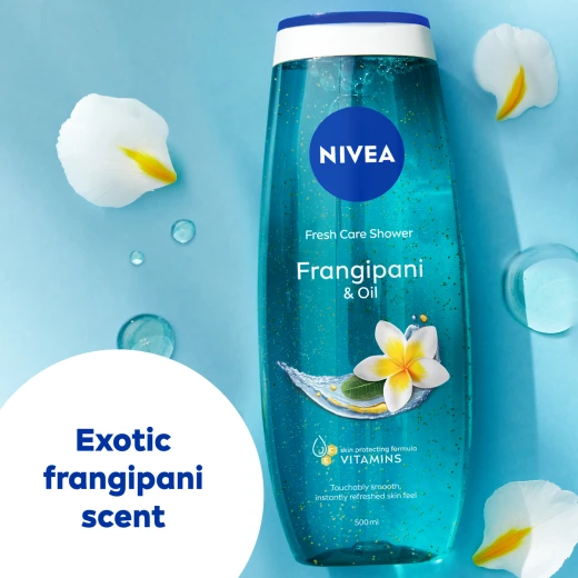 Nivea Frangipani Oil Shower Gel 500ml - Gently Cleanses & Hydrates Skin for a Soft, Refreshing Feel - Nivea - Image 11