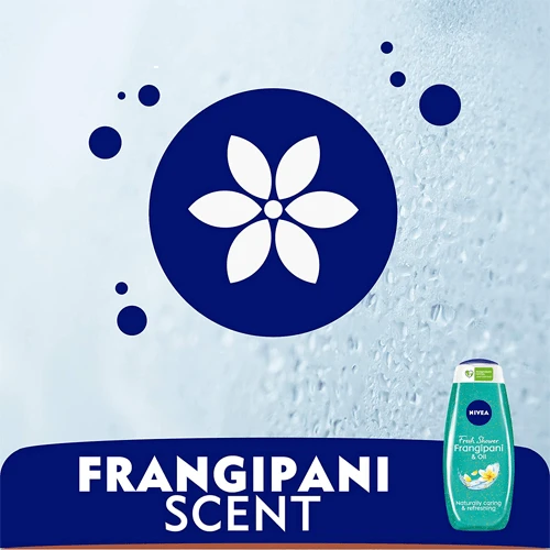 Nivea Frangipani Oil Shower Gel 500ml - Gently Cleanses & Hydrates Skin for a Soft, Refreshing Feel - Nivea - Image 4