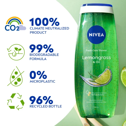 Nivea Body Wash Lemon & Oil 500ml - Refreshing Scent, Hydrating Oils, Soft Skin Feel, Gentle Daily Cleanser - Nivea - Image 5