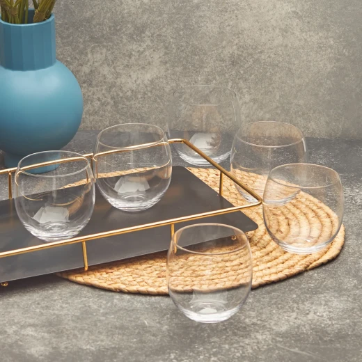 Karaca KRS Jade Water Glass Set 6 Pieces 410ml - Clear & Stylish - karaca - Image 5