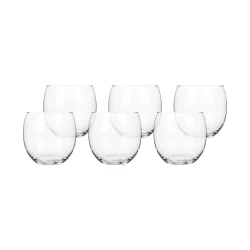 Karaca KRS Jade Water Glass Set 6 Pieces 410ml - Clear & Stylish