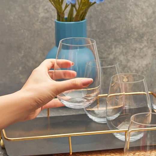 Karaca KRS Jade 6-Piece Glass Set 500ml Transparent - Kitchenware - karaca - Image 2