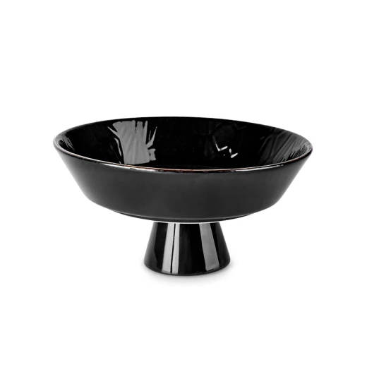 Karaca Calvin Black 20cm Footed Bowl - Modern Serving Dish - karaca - Image 2
