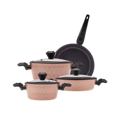 Karaca BioDiamond Rose Gold 7-Piece Induction Cookware Set