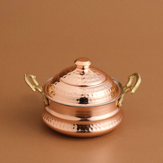 Karaca Ahlat Copper Mini Casserole 10 cm - Copper Cookware - karaca - Image 3