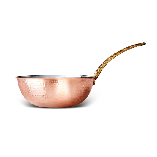 Karaca Alacahöyük Bakır Wok Pan 24 cm - Copper Non-Stick - karaca - Image 2