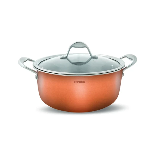 Karaca Powersteel 3Ply Copper 24 cm Steel Saucepan - karaca - Image 2
