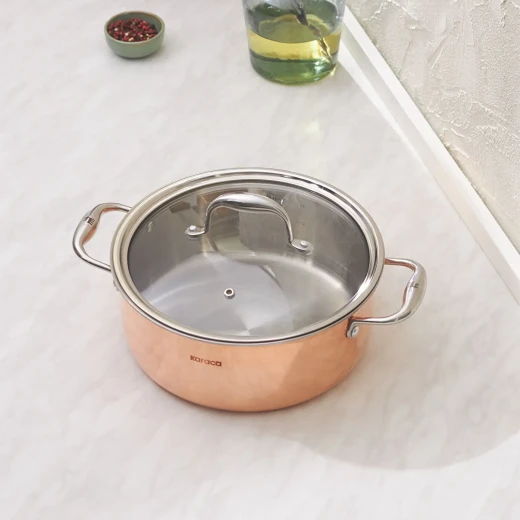 Karaca Powersteel 3Ply Copper 24 cm Steel Saucepan - karaca - Image 3