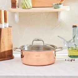 Karaca Powersteel 3Ply Copper 24 cm Steel Saucepan