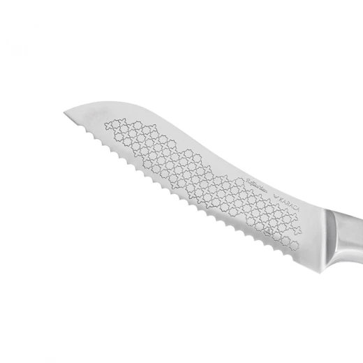 Karaca Refika Bread Knife 20cm Silver - Sharp & Durable - karaca - Image 2