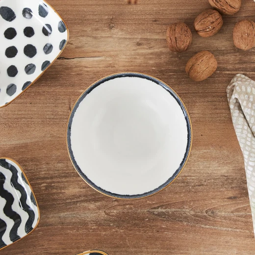 Karaca Combine Porcelain Snack Bowl 14cm - White, Durable & Stylish - karaca - Image 4