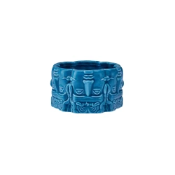 وعاء وجبات خفيفة سيراميك أزرق Karaca X İst Collection Medusa