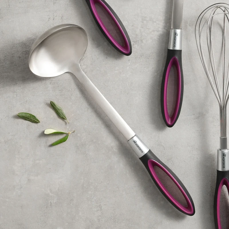 Karaca Swan Kitchen Ladle 20cm - Stainless Steel Serving Spoon - karaca