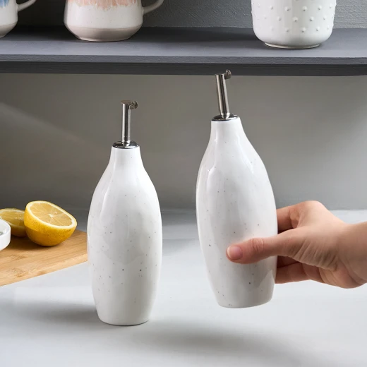 Karaca Lina Oil and Vinegar Set - Ceramic Kitchen Essentials - karaca - Image 3