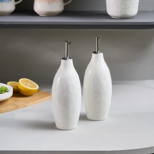 Karaca Lina Oil and Vinegar Set - Ceramic Kitchen Essentials - karaca - Image 4