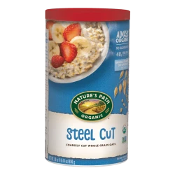 Nature’s Path Steel Cut Oatmeal, Healthy, Organic & Sugar Free, Gluten-Free 850g