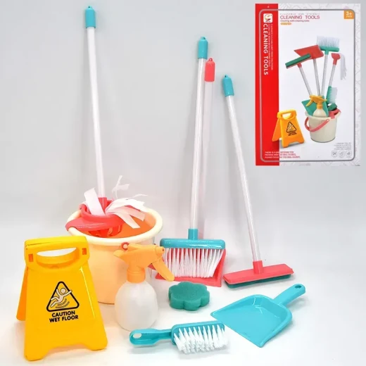 Amigo Cleaning Kit for Kids – Educational Toy with Realistic Tools, Builds Responsibility, Safe & Fun for Group Play - Amigo - Image 3