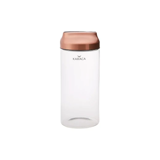 Karaca Dımple Cooper 1500ml Glass Storage Container Karaca Dımple Cooper 1500ml Glass Storage Container