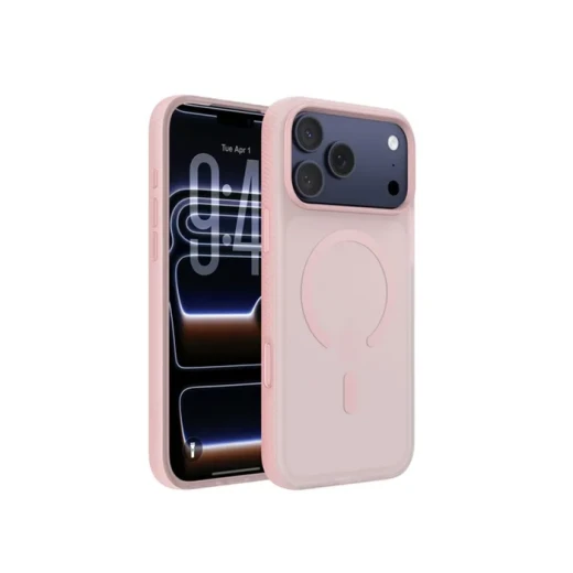 جراب Belkin Sheerforce Grip لجهاز iPhone 17 Pro Max - وردي ناعم جراب Belkin Sheerforce Grip لجهاز iPhone 17 Pro Max - وردي ناعم