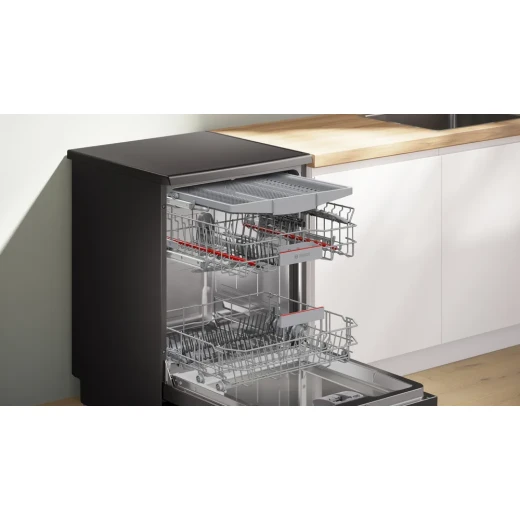 Bosch SMS4HMC65Q 60cm Freestanding Dishwasher Brushed Black Steel - BOSCH - Image 6