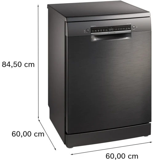 Bosch SMS4HMC65Q 60cm Freestanding Dishwasher Brushed Black Steel - BOSCH - Image 8