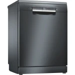 Bosch SMS4HMC65Q 60cm Freestanding Dishwasher Brushed Black Steel - BOSCH
