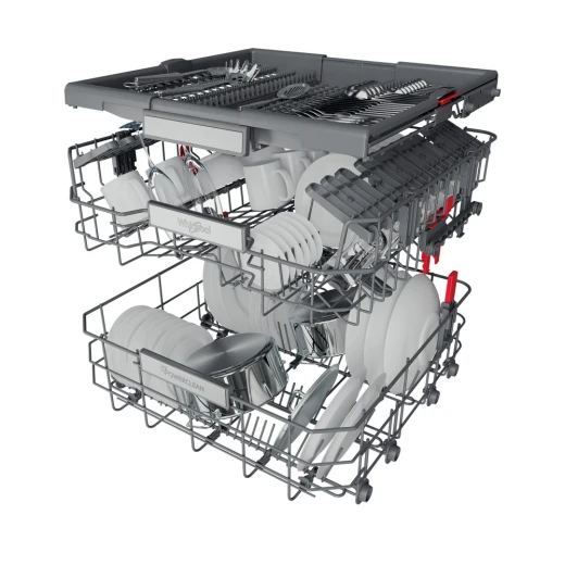 Whirlpool WFO3O41PLXUK full Size 14 place setting Dishwasher - Stainless Steel, A+++, 8 prog, Inox+ Power Clean - ‎Whirlpool - Image 4