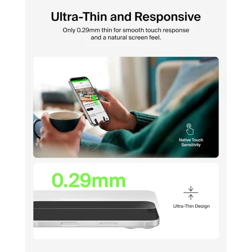 Belkin Antimicrobial Screen Protector for iPhone 17 Air - Protect Your Screen - Belkin - Image 5