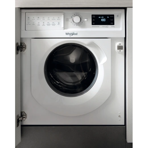 Whirlpool 7kg Integrated Washer Dryer - BI WDWG 75148 MEA - White Whirlpool 7kg Integrated Washer Dryer - BI WDWG 75148 MEA - White