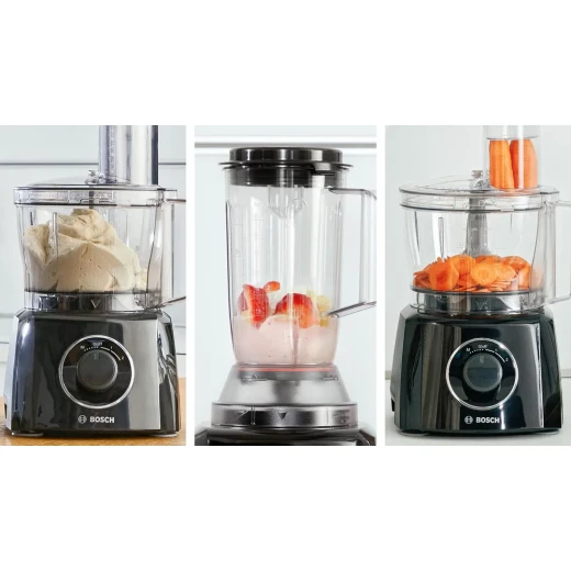 Bosch MultiTalent 3 Food Processor 800W Black - Chop, Mix, Grate & More - BOSCH - Image 2