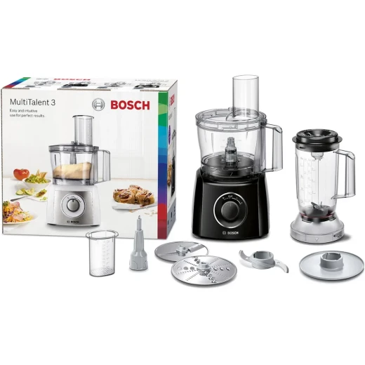 Bosch MultiTalent 3 Food Processor 800W Black - Chop, Mix, Grate & More - BOSCH - Image 4