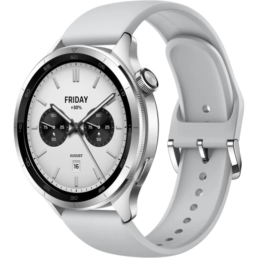Xiaomi Watch S4 Silver: Smartwatch with AMOLED Display & Health Tracking Xiaomi Watch S4 Silver: Smartwatch with AMOLED Display & Health Tracking