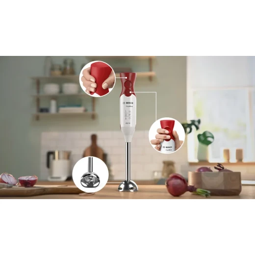 Bosch Hand Blender ErgoMixx with a Power of 450 W MSM64110, White, Red - BOSCH - Image 12
