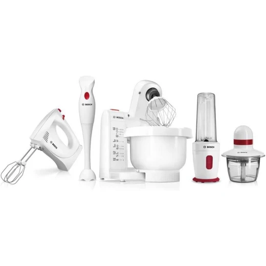 Bosch MMRP1000 electric food chopper 0.8 L 400 W Red Transparent White Bosch MMRP1000 electric food chopper 0.8 L 400 W Red Transparent White