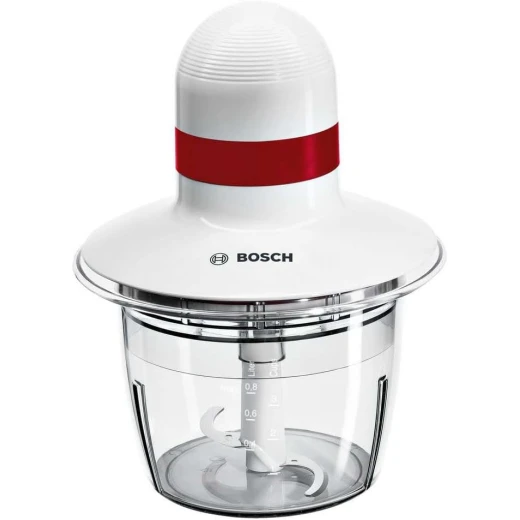 Bosch MMRP1000 electric food chopper 0.8 L 400 W Red Transparent White - BOSCH - Image 2